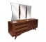 DRESSER- 3DIAMOND DOOR WALNUT/