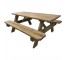 PICNIC TABLE-ATTACHED BENCH RE