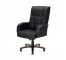 CHAIR-Arm/Black Leather/Swivel