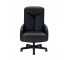 CHAIR-Arm/Black Vinyl On Wheels