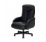 CHAIR-Arm/Black Vinyl On Wheels