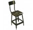 CHAIR-Drafting/Distressed Wood/Green