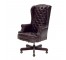 CHAIR-OFFICE-ARM-BURG LEATHER