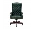 CHAIR-OFFICE-ARM-GREEN TUFTED