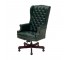 CHAIR-OFFICE-ARM-GREEN TUFTED