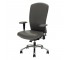 CHAIR-SWIVEL-GRAY LEATHER