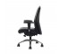 CHAIR-SWIVEL-BLACK LEATHER