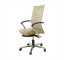 CHAIR-SWIVEL-TAUPE LEATHER SEA