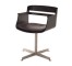 CHAIR-OFFICE-BROWN WOOD-TUB SH