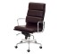 CHAIR-SWIVEL-BROWN LEATHER PAD