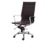 CHAIR-SWV-DRK BROWN LEATHER