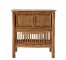 CABINET-BAMBOO 2DOOR/SHELF W/D