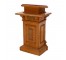 LECTERN-LT Oak-Red Insert @Top