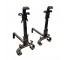 ANDIRON-PR-BLACK WROUGHT IRON-COLONIAL
