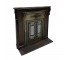 FIREPLACE-MANTEL-DARK WOOD