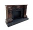 FIREPLACE-MANTEL CARVED WALNUT