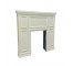 FIREPLACE-MANTEL MAH W/BRICK INSERT W