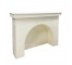 FIREPLACE-MANTEL-Solid white