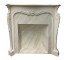 FIREPLACE-MANTEL biege distres