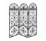 SCREEN-3PANAL-IRON GATE-ARCHED TOP W/SCROLL DETAILING