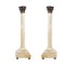 CANDLEHOLDER-WHITE-GOLD TOP