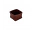 PLANTER-Small Square Glazed Terra Cotta Basket