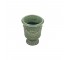 PLANTER-Green Ceramic Urn W/Laurel Swags on Sides