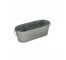 PLANTER-Long Galvanized Metal Bucket W/Ring Handles