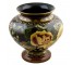 PLANTER-12H-GRN W/ROSE-CERAMIC