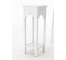 PLANTSTAND-WHT WOOD ARCH CUTOU