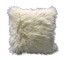 PILLOW-(16SQ)White Faux Fur