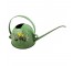 WATERING CAN-Vintage Green W/Painted Flowers