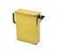 WATERING CAN-Painted Yellow Metal-Rectangular Shape