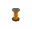 SPOOL-Antique Wooden Spool With Orange Thread