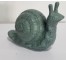 FIGURINE-Metal Snail/Greenish Blue