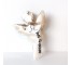 FIGURINE-Plaster Angel W/Harp