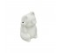 FIGURINE-7"-White Ceramic Lucky Asian Cat