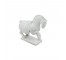 FIGURINE-HORSE WHITE CERAMIC