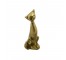 FIGURINE-Brass Cat Sitting Up