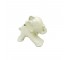 FIGURINE-Small Cream Ceramic Elephant W/Trunk Up