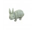 FIGURINE-Rabbit W/Pale Green Crackle Glase