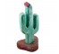 CACTUS-WOOD-PAINTED-GREEN/RED