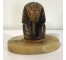 FIGURINE-EGYPTIAN PHARAOH BUST ON MARBLE BASE