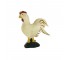 FIGURINE-Wooden Rooster/Painted White