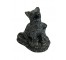 FIGUREINE-6"-WOLF-BLACK-RESIN