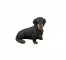 FIGURINE-Sitting Dachshund Dog