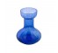 VASE-Navy Glass/Squat Body/Cup Rim