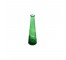 VASE-Green Hand Blown Transparent Glass/Cone Shaped