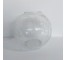 VASE-Clear Crackle Glass Bubble