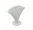 VASE-Milk Glass/Fan Shape/Pressed Glass